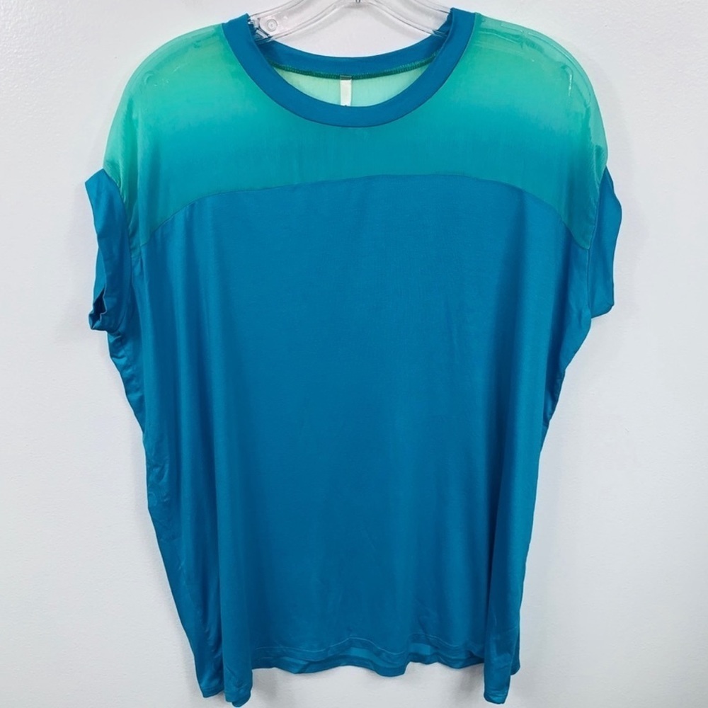 Pastels Clothing Blue Green Tunic Top Medium
